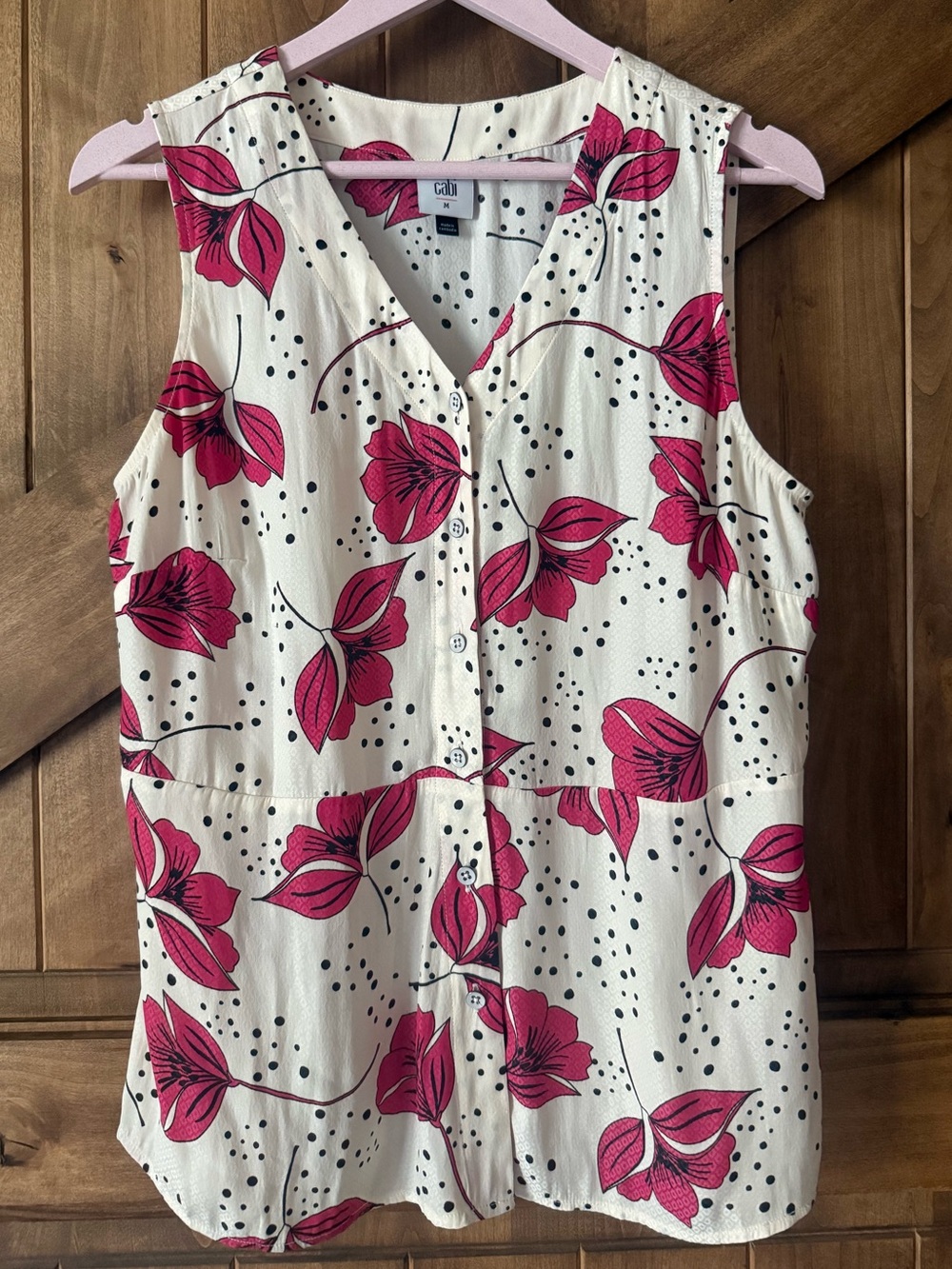 cabi Fanfare top. Style #8019. Size M.